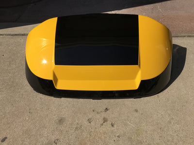 Custom Yellow and Black Golf Cart Body