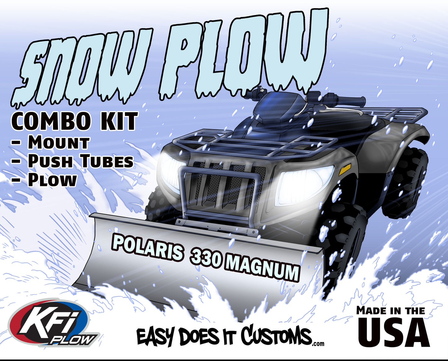 Polaris 330 Magnum 4x4 - 2003-2006 ATV    KFI Plow Mount 106020