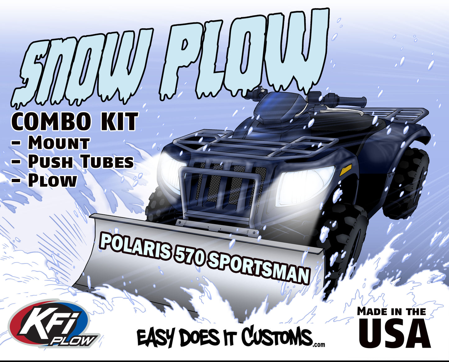 Polaris 570 Sportsman - ATV    KFI Plow Mount 106020