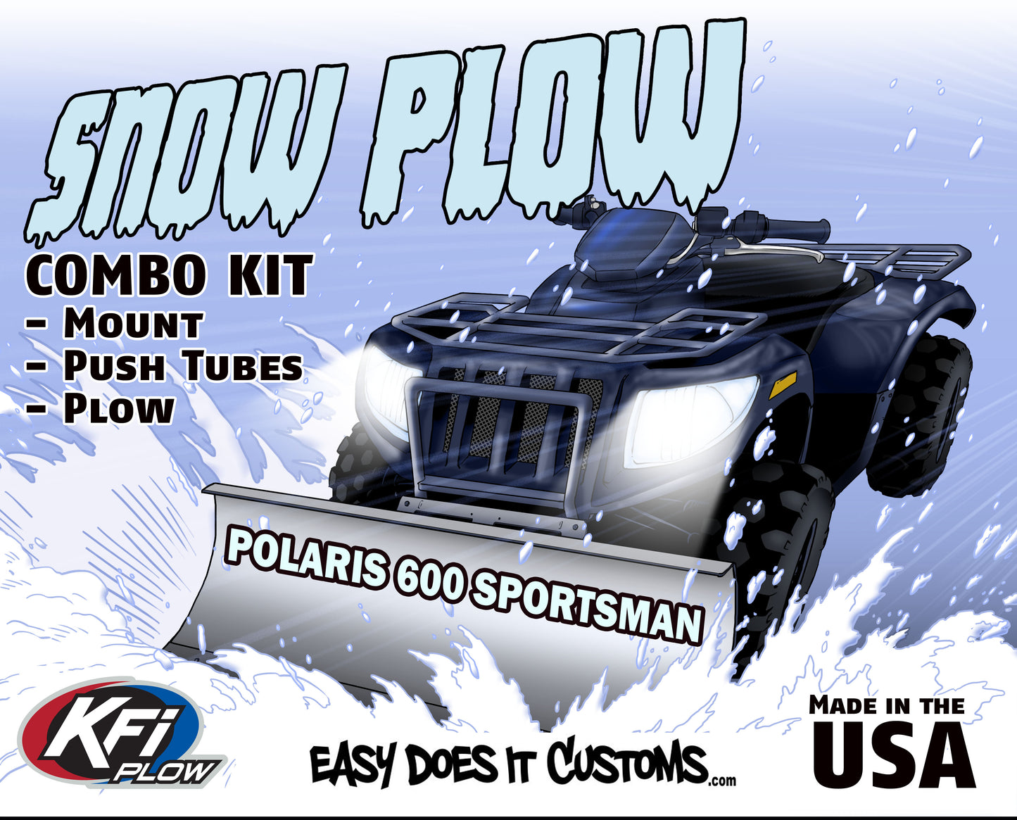 Polaris 600 Sportsman - 2003-2005 ATV    KFI Plow Mount 106020