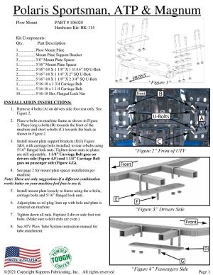 Polaris 500 Magnum (All) - 1999-2002 ATV    KFI Plow Mount 106020