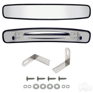 Mirror, Stainless Steel, 180 Degree Convex Roof Mount