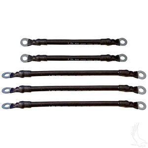 Yamaha Drive 4 Gauge Battery Cable Set with 8 Volt Batteries