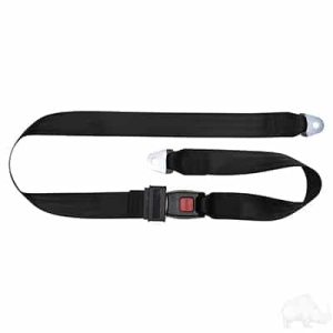 60" Fully Extended Black Lap Seat Belt