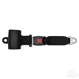 36" Fully Extended Retractable Black Seat Belt