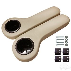 Stone Beige Seat Kit Arm Rest Set with Cup Holder