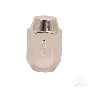 Chrome Closed End Standard 1/2"-20, OD 3/4" Lug Nut